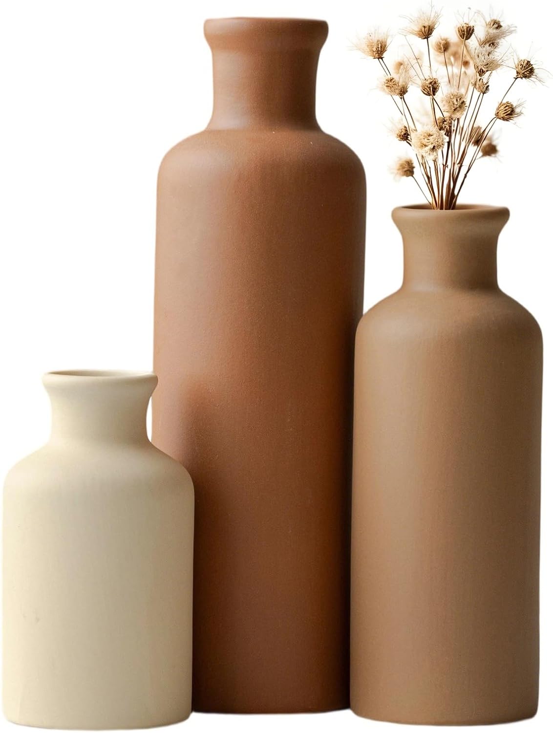 Modern Ceramic Vase Set of 3