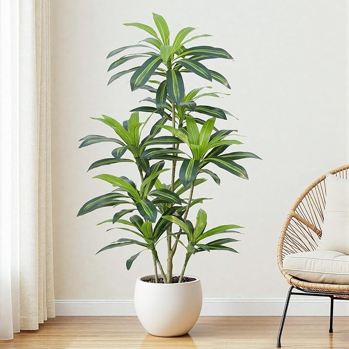 Dracaena Plant Artificial Tree 5Ft Tall Fake
