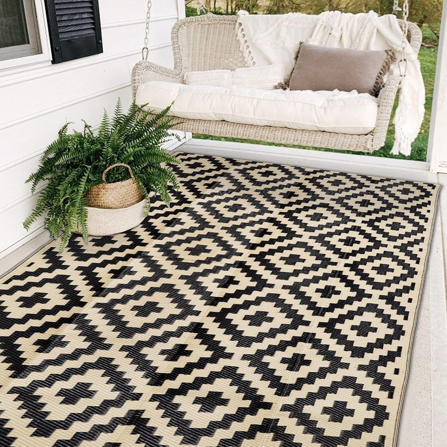 SAND MINE Waterproof Outdoor Rug 5x8 ft