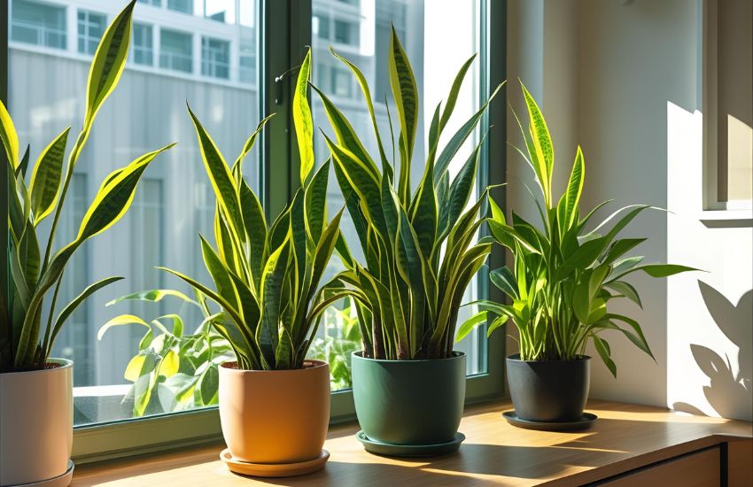 Snake Plants Allergy Reducing and Air Purifying Houseplant for Clean Air