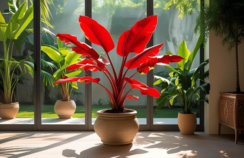 Add the Exotic Banana Siam Red XL Tree to Your Modern Garden Space