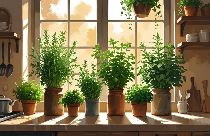 Best Indoor Herb Plants To Grow On Kitchen Counter