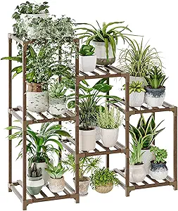 Wood Ladder Plant Stand