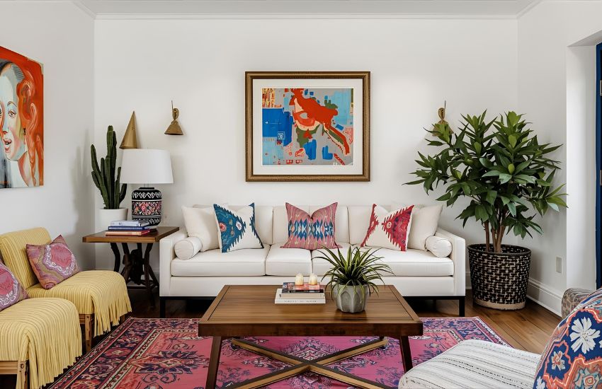 Inside a Colorful Southwestern Home with Bold Decor and Plants