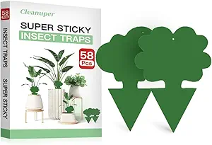 58 Pack Flying Insect Traps for Plants