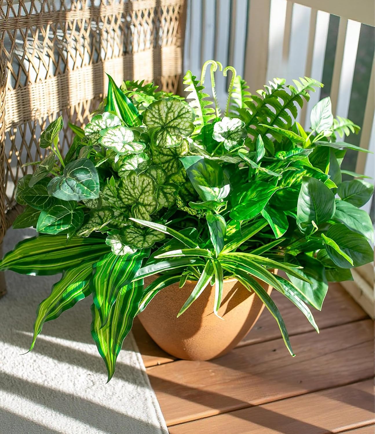 Artificial Greenery Plants Fake Plastic Leaves