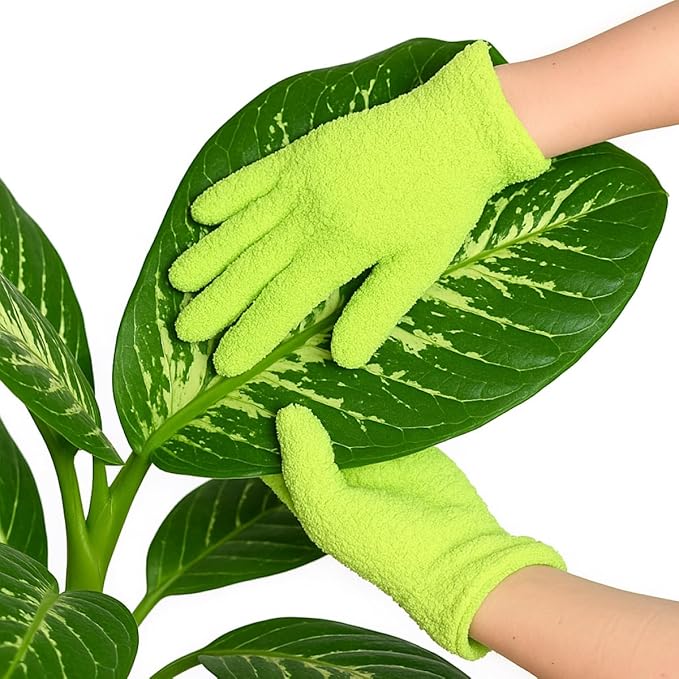 Flora Microfiber Dusting Gloves for Houseplants