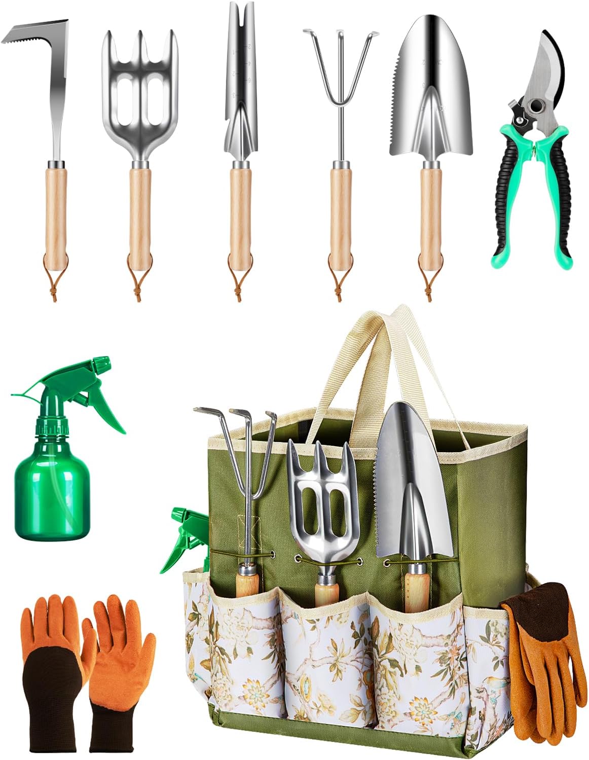 9-Piece Premium Gardening Tool Set for Women