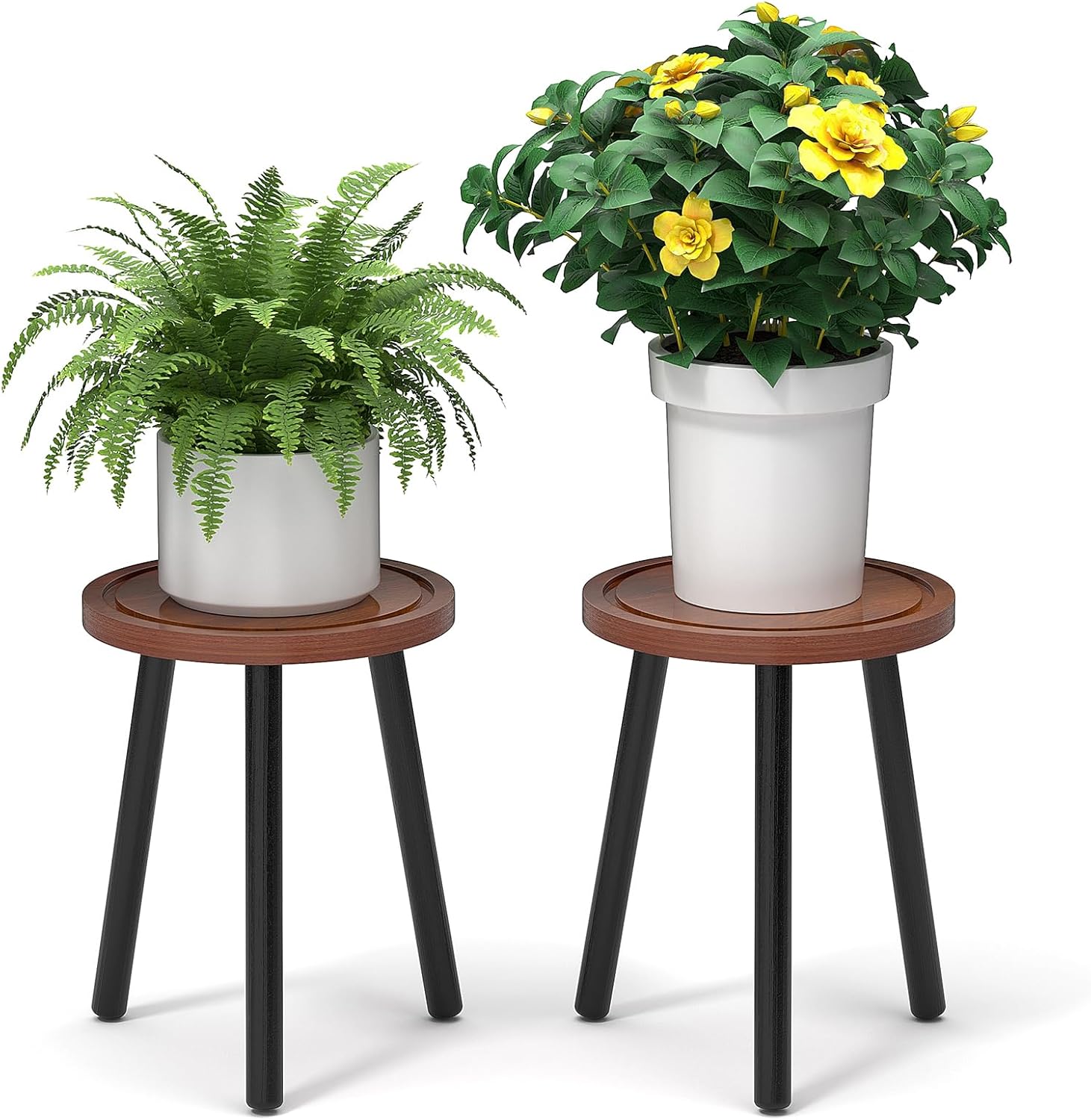 2-Pack Wood Plant Stands Indoor