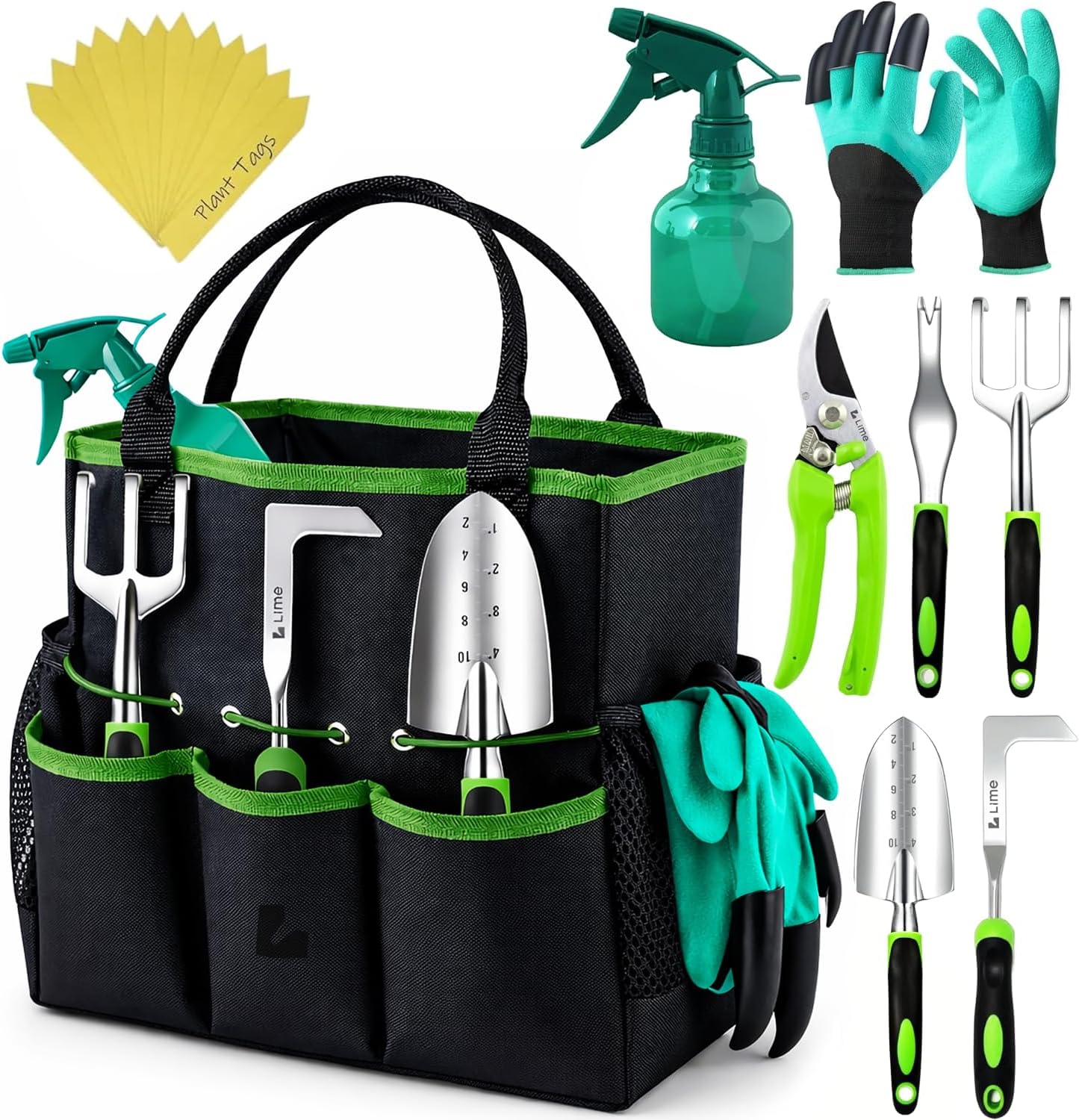 All-in-One Gardening Tool Set with Large Storage Tote – Durable