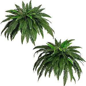 Nearly Natural 48in Artificial Boston Fern, Set of 2
