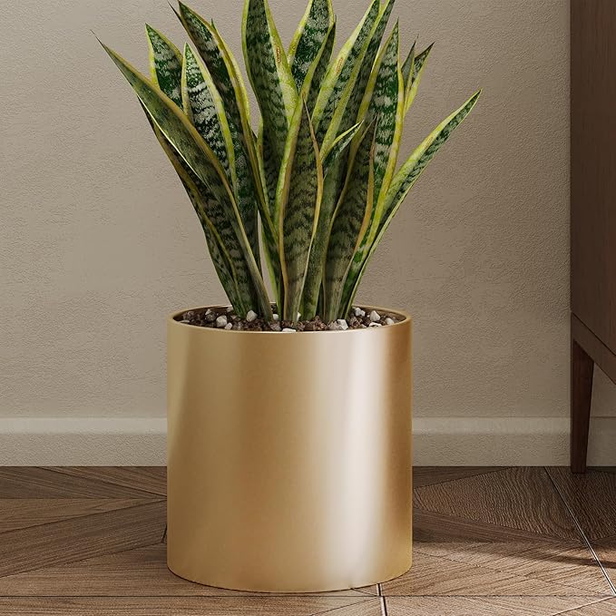 Metal Round Plant Pot