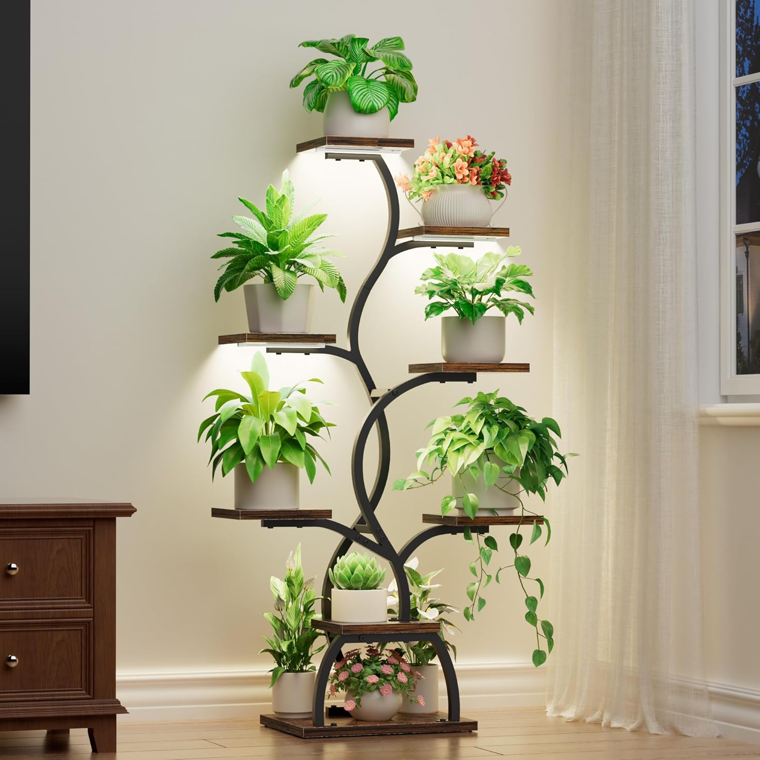 8 Tier Plant Stand Grow Lights