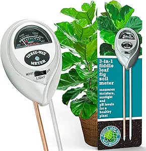 Houseplant Resource Center Fiddle Leaf Fig 3-in-1 Soil Moisture Meter for Plants