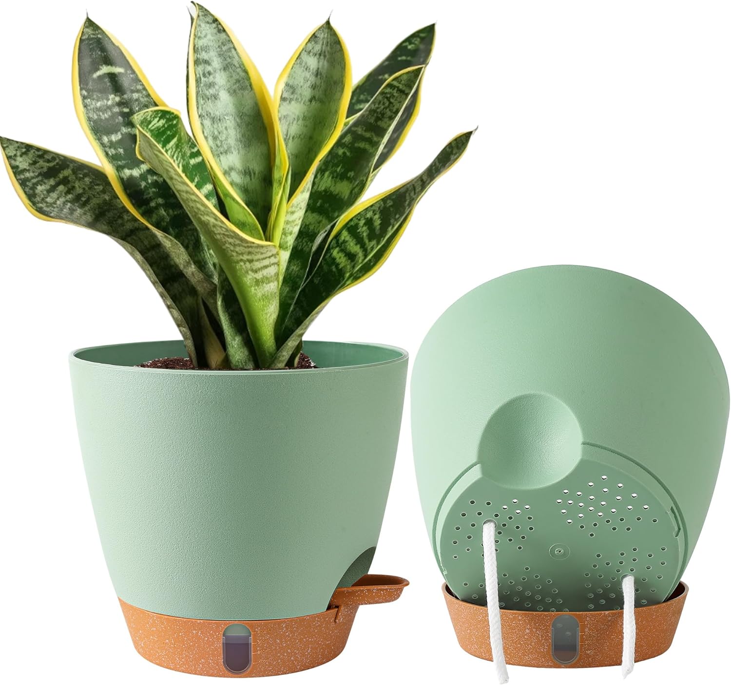 2 Pack 8 Inch Pots for Plants Indoor