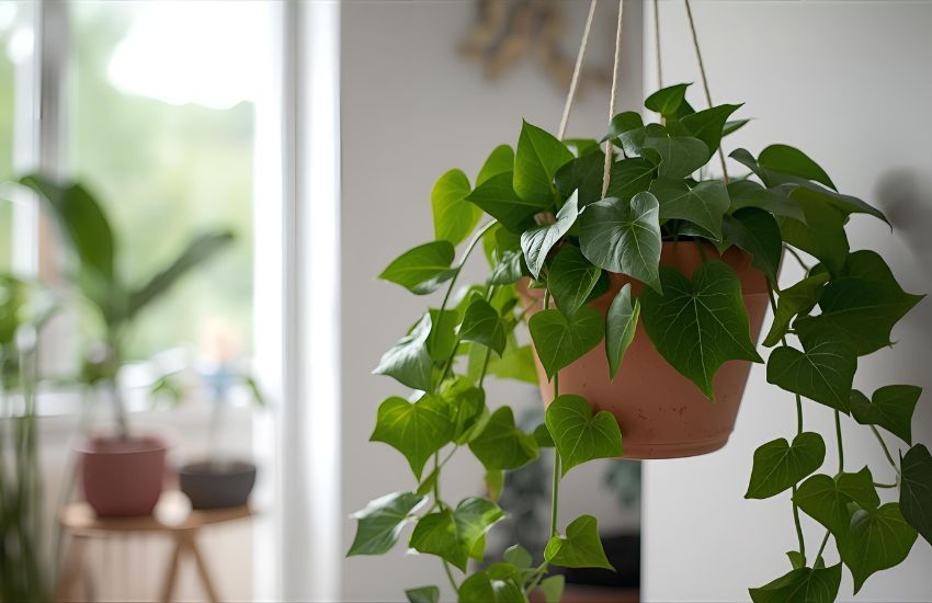 English Ivy Plant in Hanging Planter for Lush, Hardy Greenery Indoors