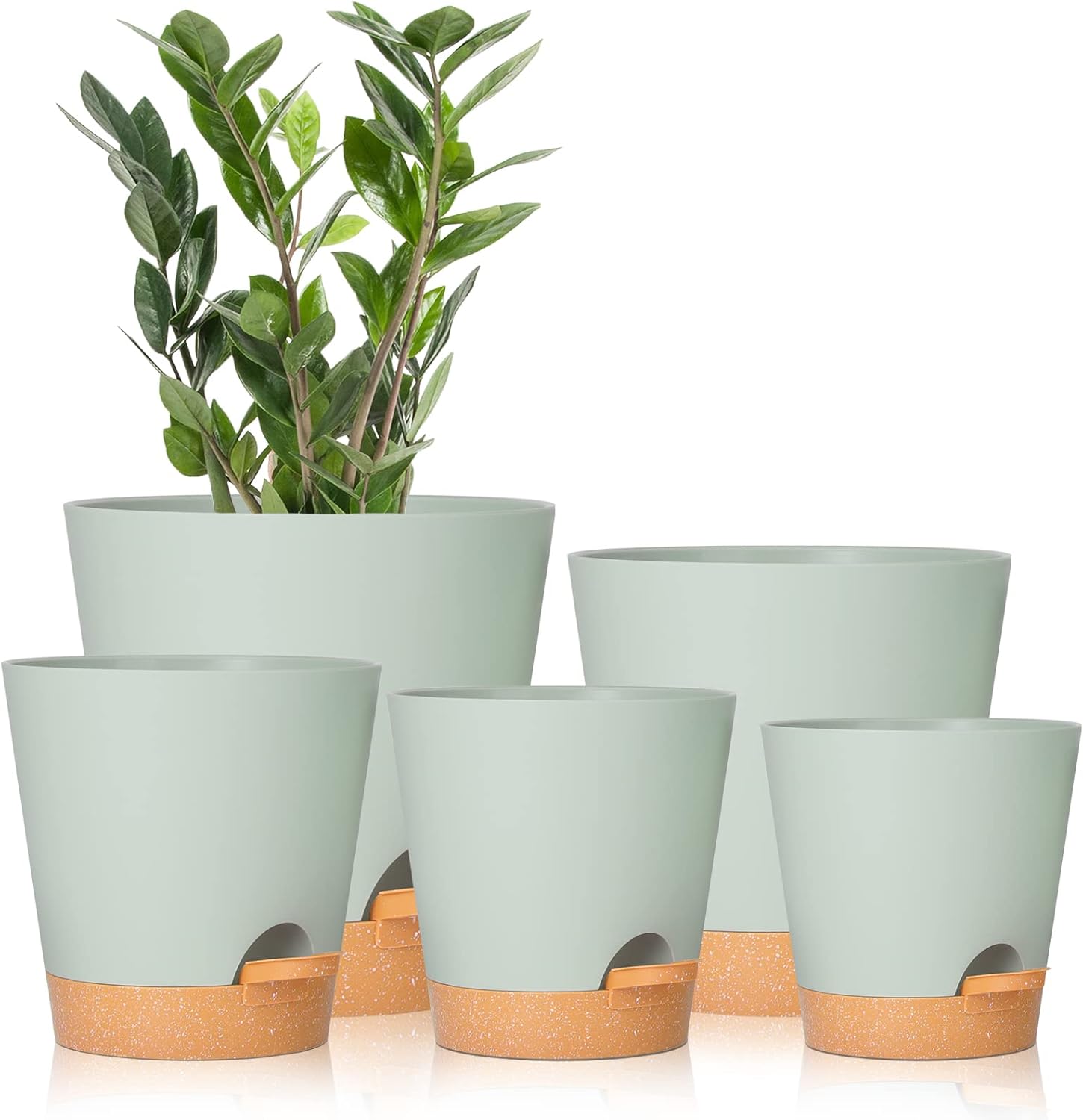 GARDIFE Plant Pots 7/6.5/6/5.5/5 Inch Self Watering Planters