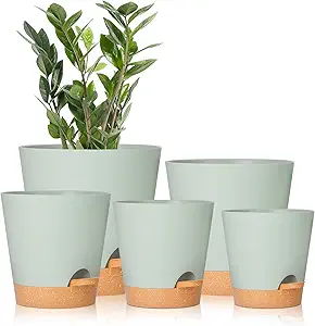 GARDIFE Plant Pots 7/6.5/6/5.5/5 Inch Self Watering Planters