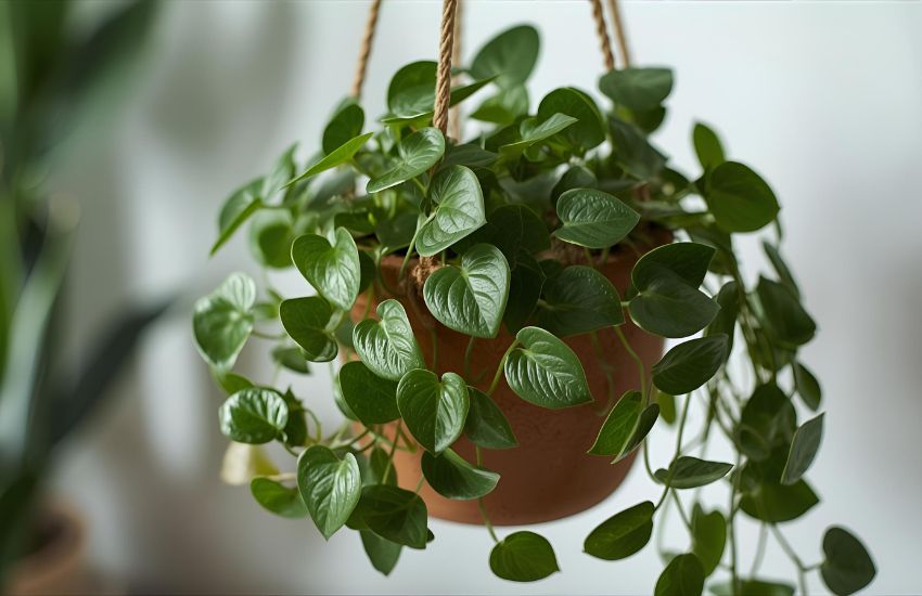 Peperomia Green Creeper with Hanging Planter: Indoor Plant with Pot Care Guide