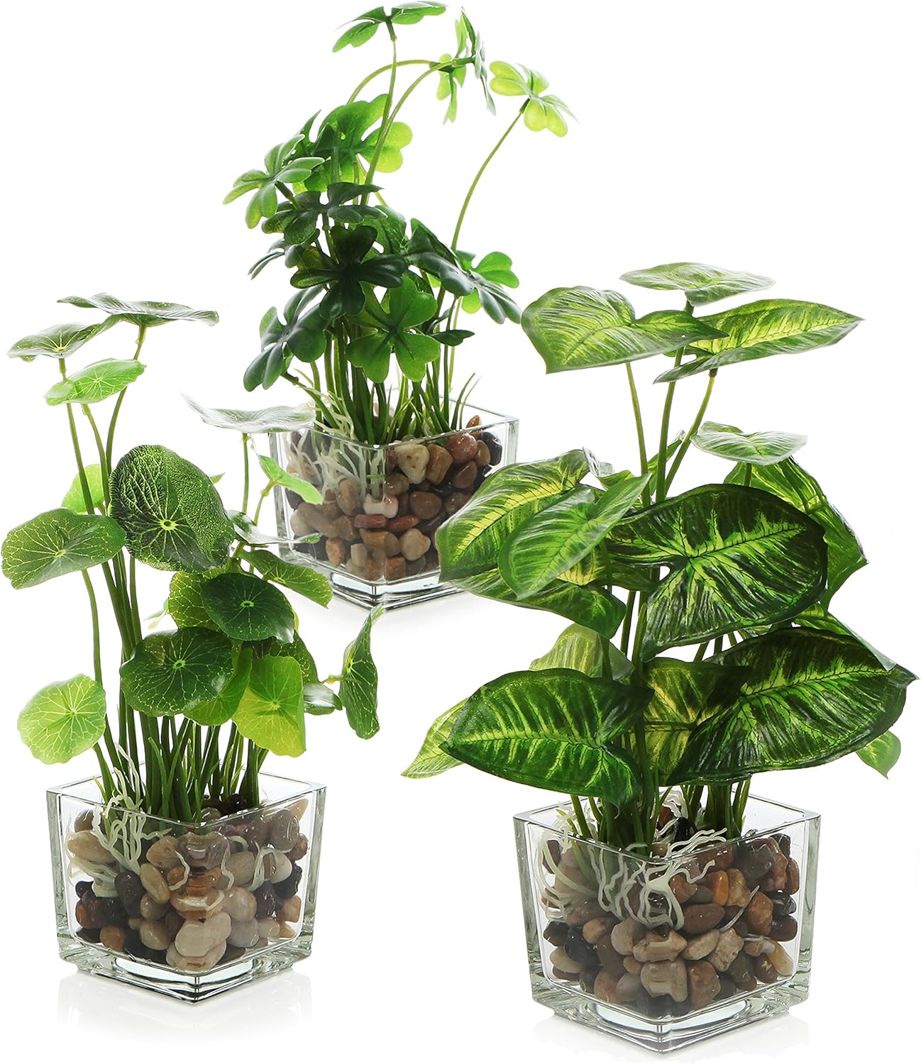 MyGift Set of 3 Fake Plants