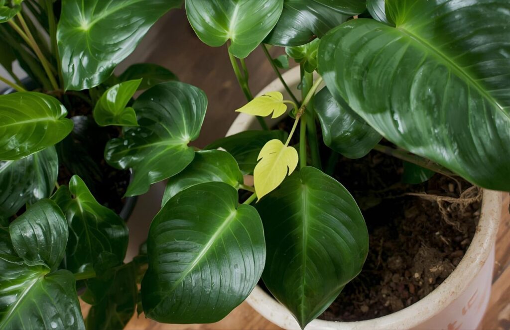 Essential Plant Care for Philodendron Ceylon Golden Plant in Pot