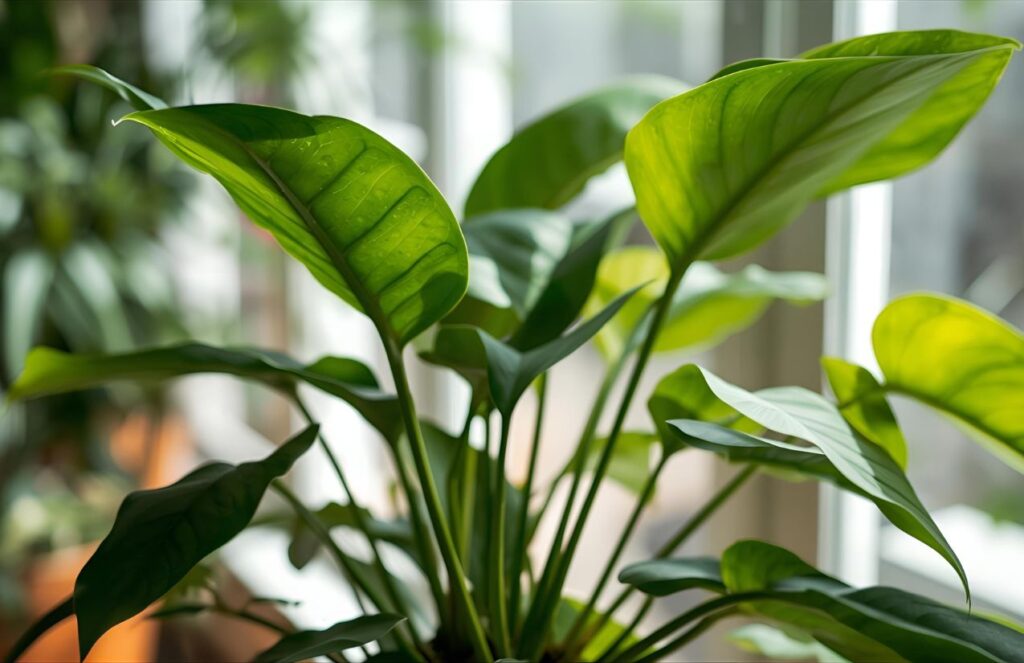 Care Instructions and Tips for Philodendron Ceylon Golden Plant with Moss Stick