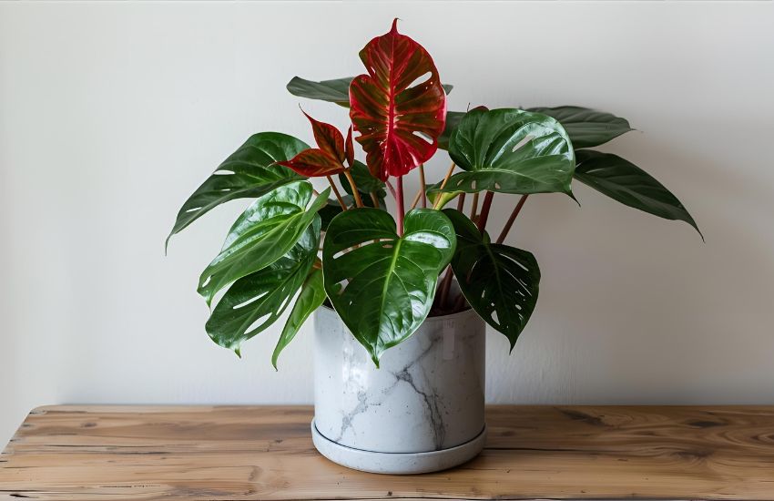 Standout Philodendron Congo Houseplant with Philodendron Rojo Congo Appeal
