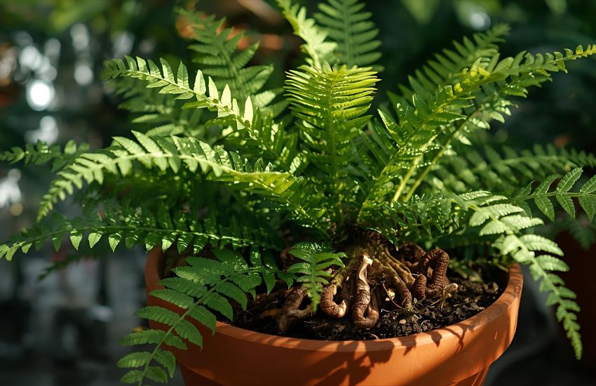 Rabbit's Foot Fern Plant Care: Davallia Fejeensis in Pot