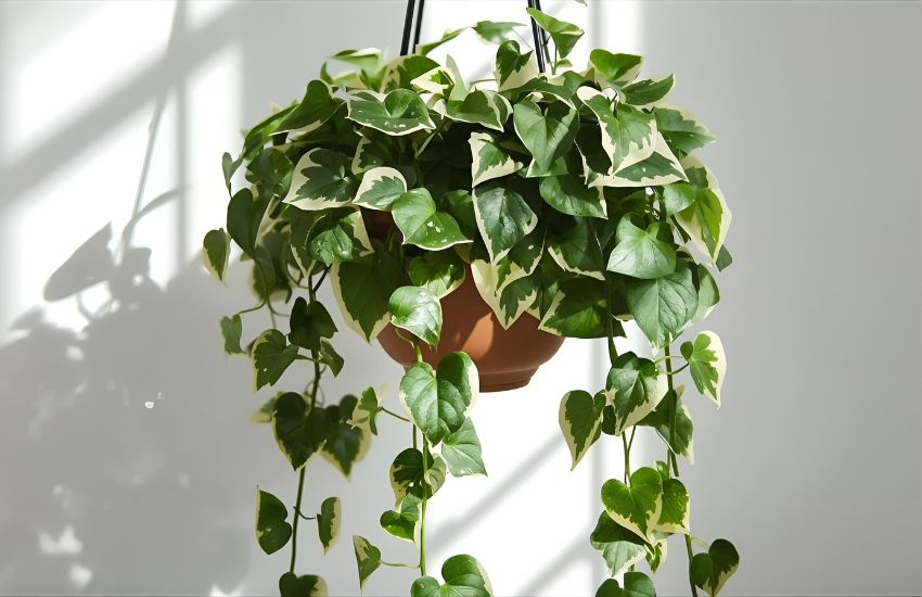 English Ivy Variegated Plant in Hanging Planter Price