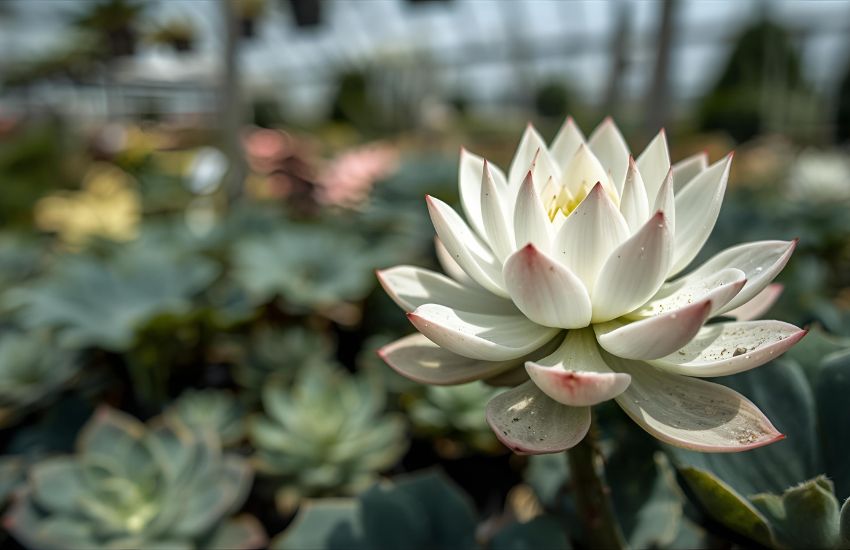 Echeveria Lotus Chinensis Plant Price with White Lotus Succulent