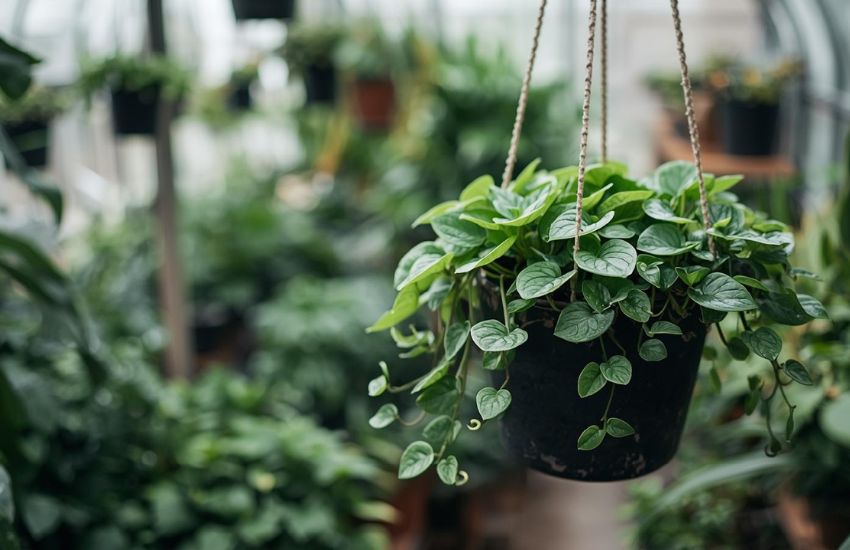 Peperomia green creeper with hanging planter price plant guide
